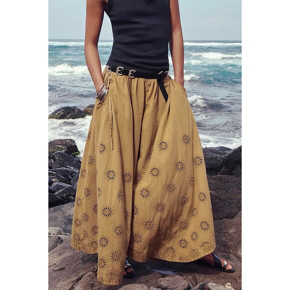 Free People Pants - Free People Sweet Serenade Pull-On Wide-Leg Pants Size 8